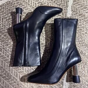 CLERGERIE Kery 85mm Ankle Boots In Black Sz 38/US 7.5